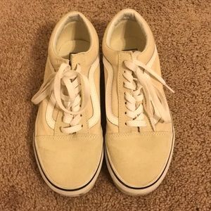 Cream colored Vans